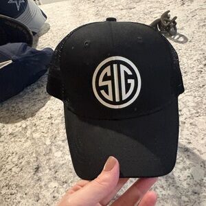 Black SIG trucker  Cap